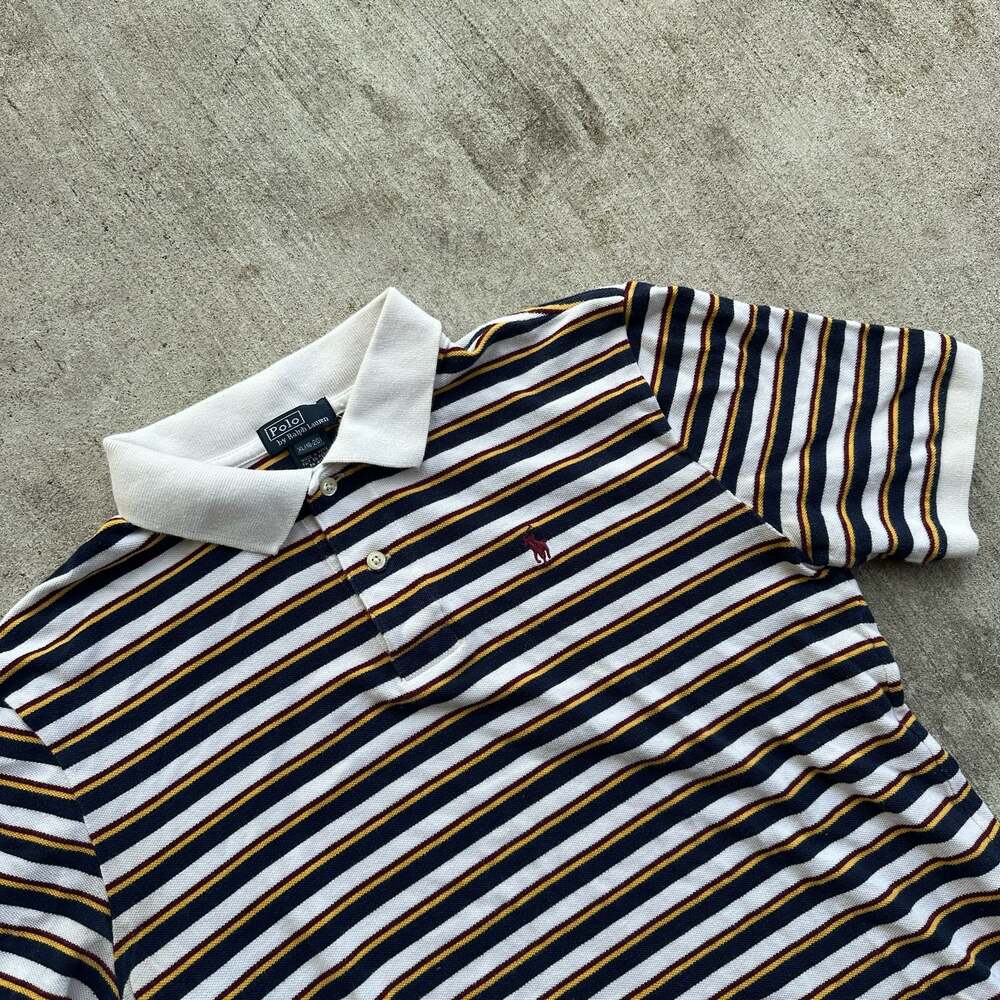 Polo Ralph Lauren Boys XL (18-20) Striped Short Sleeve Polo Shirt
